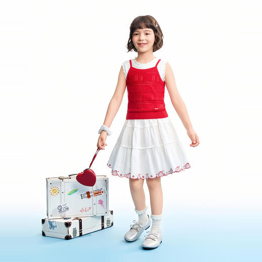 【实体店同款】女童针织背心夏季新款安奈儿童装AG622234 商品图5