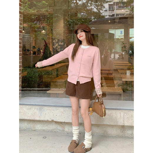 <曾小咸推荐>3.12现货秒杀 ！微信超特价！韩系假两件针织开衫 日常209.99 立减120 秒杀89.99！！ 商品图4