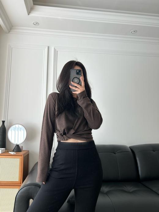 点此购买 拉夫劳伦春秋季女士小马圆领老钱磨毛打底衫 yw 341714 商品图6