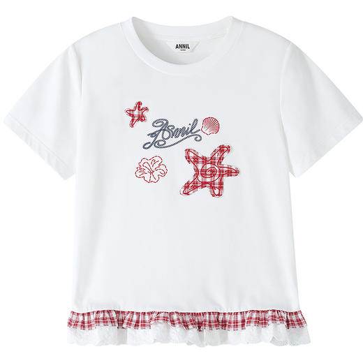 【实体店同款】女童短袖针织衫夏季新款安奈儿童装AG621229 商品图6