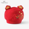 英氏婴儿胎帽状元帽新年红色喜庆金宝帽YZJKJ32004A 商品缩略图0