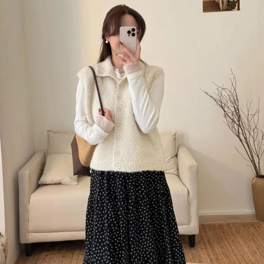 针织小马甲｜四色可选，拉长身材比例，视觉显高显瘦 商品图6