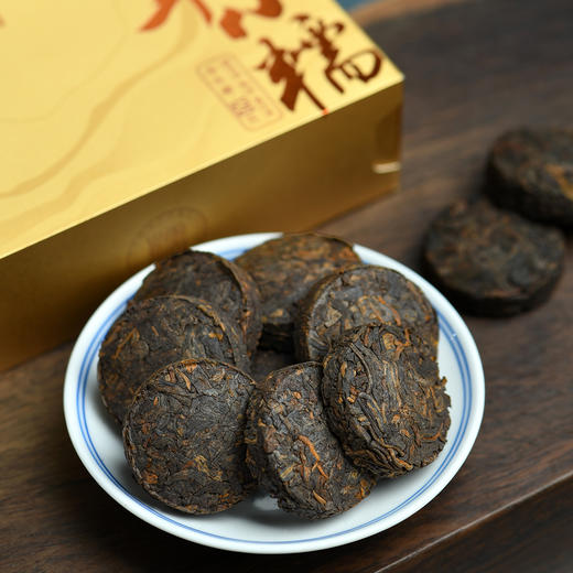 几棵树百年小糯小金饼金装熟茶120克 商品图5