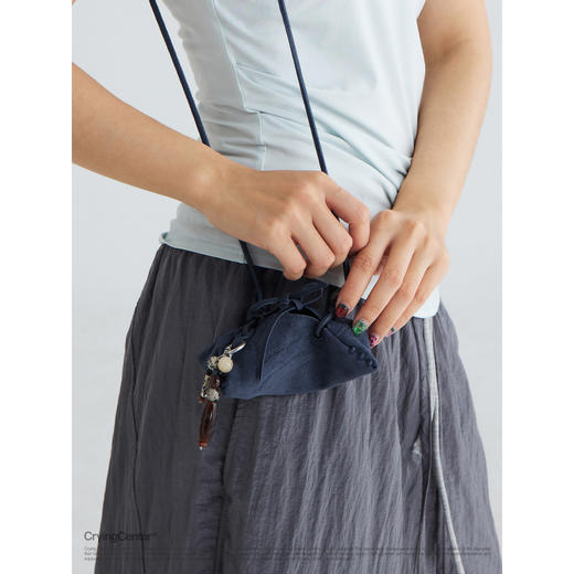 CryingCenter 反毛皮饺子单肩斜挎小迷你耳机包 哭喊中心 商品图2