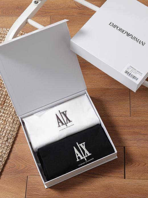 阿玛尼礼盒春夏男士纯棉宽松刺绣圆领薄T恤上衣内搭 MD 341729 商品图13