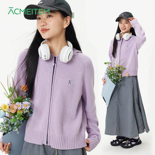【出游季特惠-春夏新品】ACMEITEM爱棵米-女士开襟毛衫GAH2300117A 商品图0