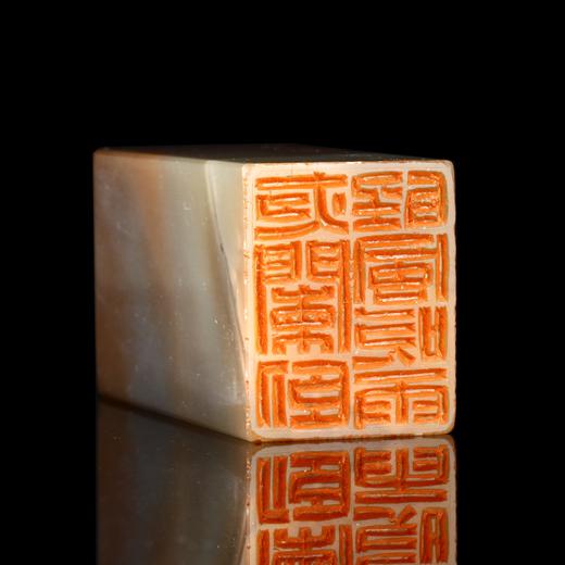 闲章孤品26003:刘银厚篆刻"夜阑卧听风吹雨"闲章老挝石 练字落款 送礼佳品 商品图3