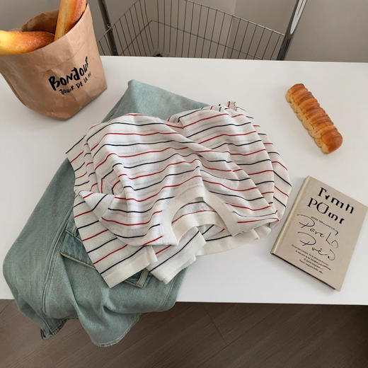 清透感莱赛尔亚麻针织防晒罩衫！女26春秋韩版宽松圆领冰丝长袖上衣！ 商品图4