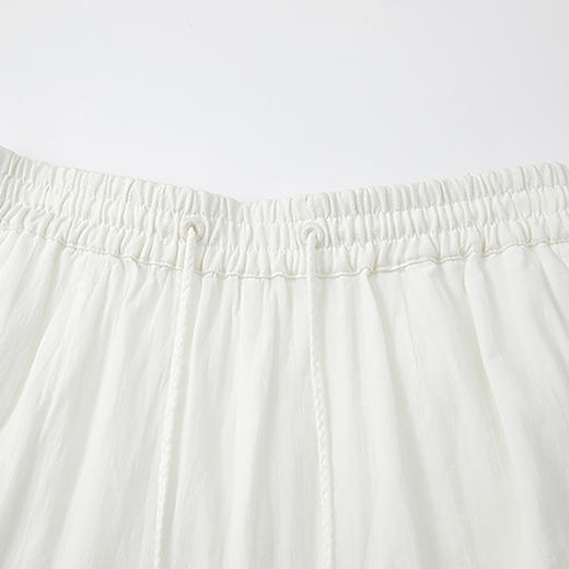 谜底松紧腰短裤2026夏新品蕾丝刺绣抽绳清爽显瘦裤子女262MK0514 商品图3