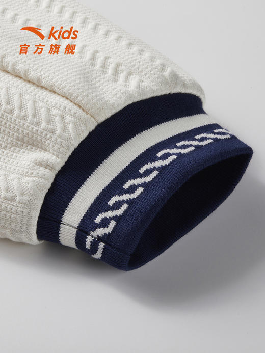 安踏儿童外套男小童针织休闲上衣2026年新款男宝宝棒球服外套潮352629701 商品图4