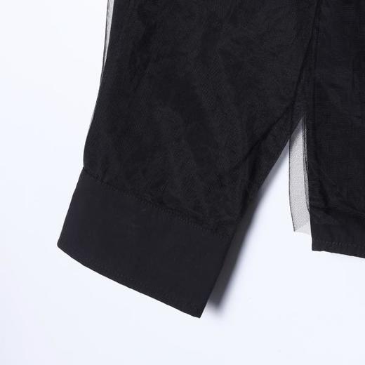 SDSA男装2026新款高贵轻奢韩版简约纯色翻领长袖衬衫百搭商务衬衣 商品图3