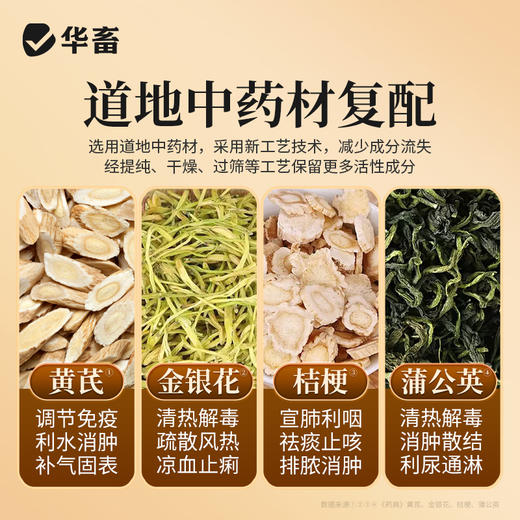 华畜 双黄莲颗粒 清热降火感冒发热咳嗽气喘 商品图8