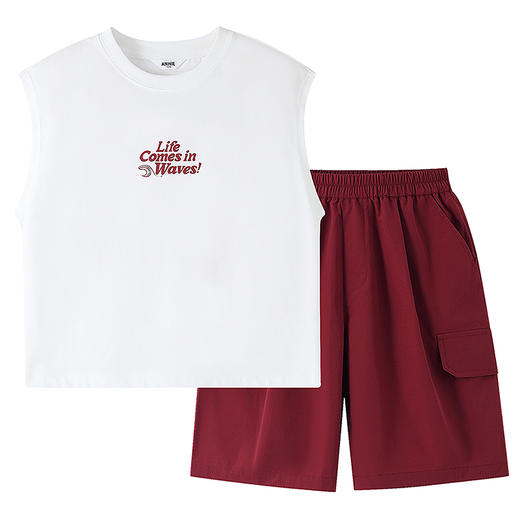 【实体店同款】男童背心套装夏季新款安奈儿童装AB622129 商品图6