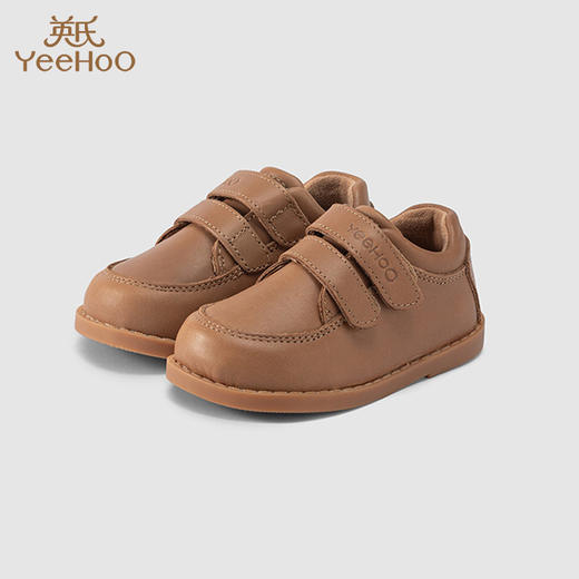 英氏男童休闲学步鞋牛皮革魔术贴春秋鞋子皮鞋YFXHJ3P182A 商品图0