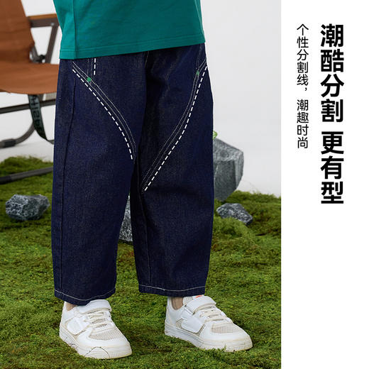 【牛仔长裤】棉花堂 牛仔长裤 A类 耐磨  潮酷有型  FD61105-1 商品图3