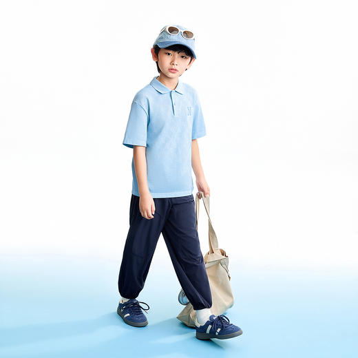 【实体店同款】男童翻领短袖针织衫夏季新款安奈儿童装AB621119 商品图3