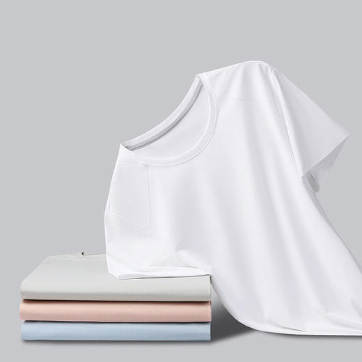 【幸运鹿】情侣款冰丝凉感速干透气热压无痕T恤9301 商品图5