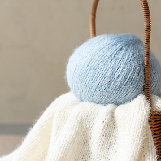 苏苏姐家梦羽100g纯色diy手工长绒线毯子围巾衣服帽子毛线团 商品图3