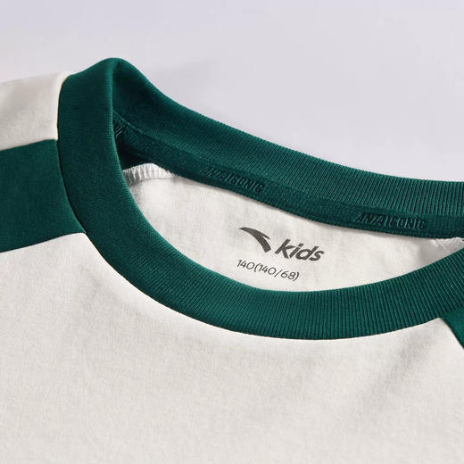 ANTA安踏儿童2026年夏季男大童精英文化圆领针织短袖T恤352628135 商品图1