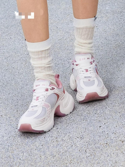 39-2  潮牌 女款舒适时尚厚底增高 网面 运动鞋 老爹鞋 我穿37 运动鞋码数选 商品图3