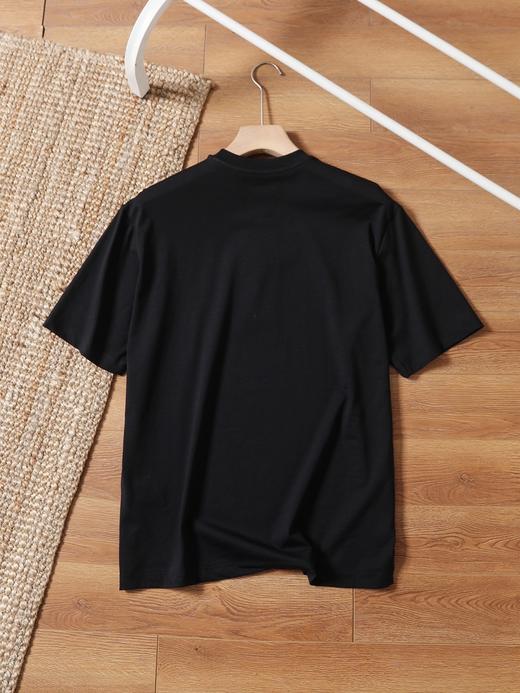 阿玛尼礼盒春夏男士纯棉宽松刺绣圆领薄T恤上衣内搭 MD 341729 商品图3