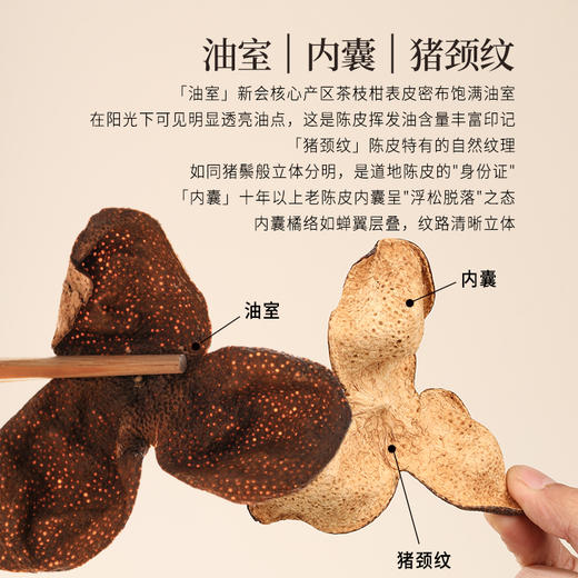 正安 15年新会陈皮 自然生晒干仓足陈 温润甘醇 50g/盒 商品图2