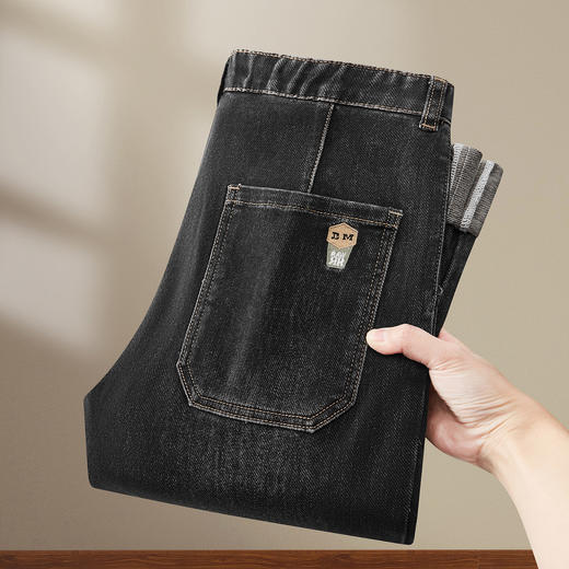 【DWN】大依优型大码男装春季牛仔裤美式复古弹力宽松棉质直筒长裤 商品图3