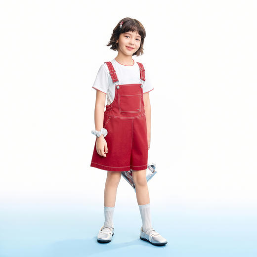 【实体店同款】女童短袖针织衫夏季新款安奈儿童装AG621227 商品图3