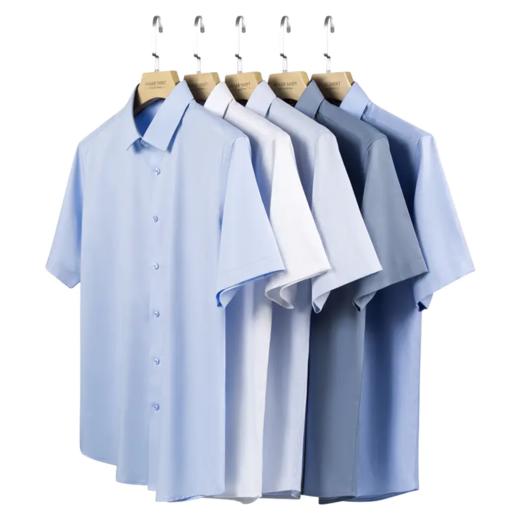 【商务三防抗皱衬衫】男/女款通勤内搭长/短衬衣 修身正装长/短袖上衣 商品图1