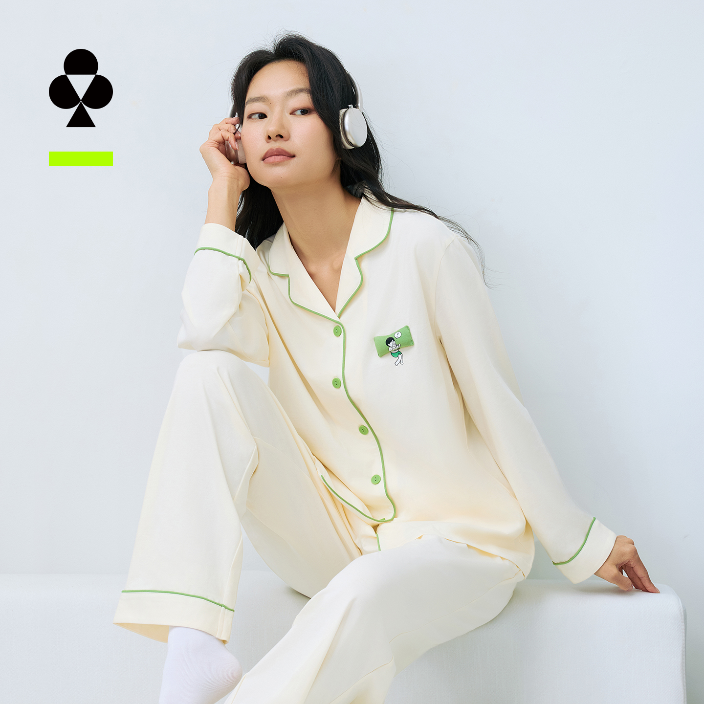 有棵树植物停螨衣男女情侣可外穿家居服G-L1002