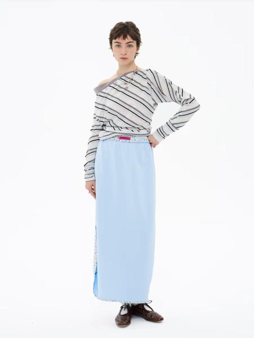 local tag/lt26ssk24/尼斯假日 拼接条纹修身T 商品图3