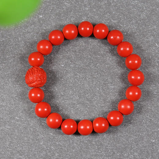 【兴旺】朱砂龙珠手串 商品图3