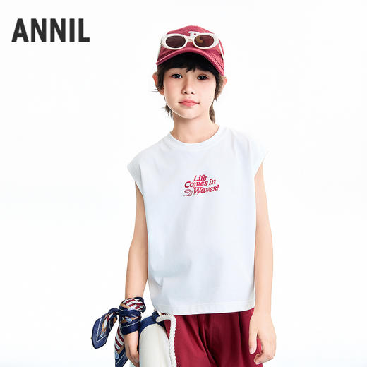 【实体店同款】男童背心套装夏季新款安奈儿童装AB622129 商品图1