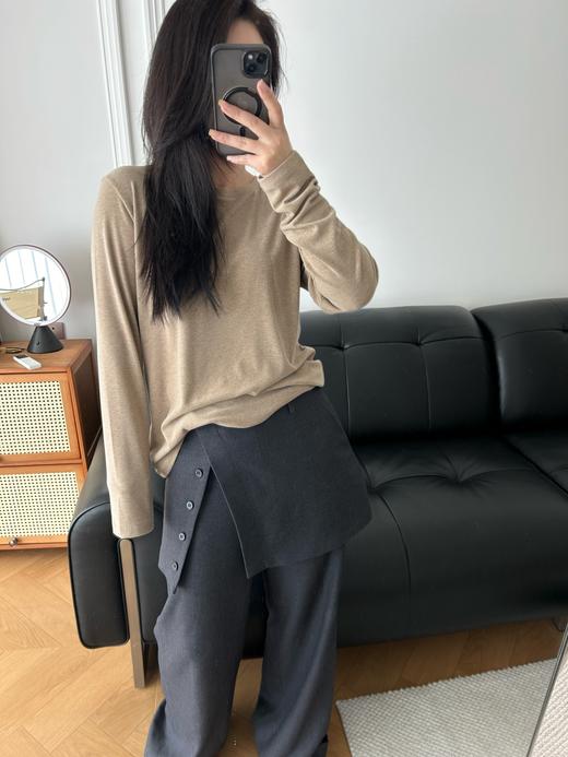 点此购买 拉夫劳伦春秋季女士小马圆领老钱磨毛打底衫 yw 341714 商品图2