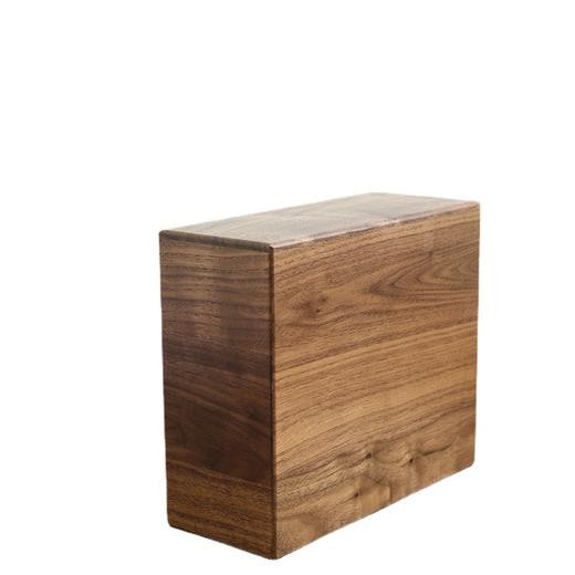 胡桃木木质骨灰盒殡葬用品火葬盒骨灰盒中式骨灰盒殡葬盒殡仪用品 商品图0