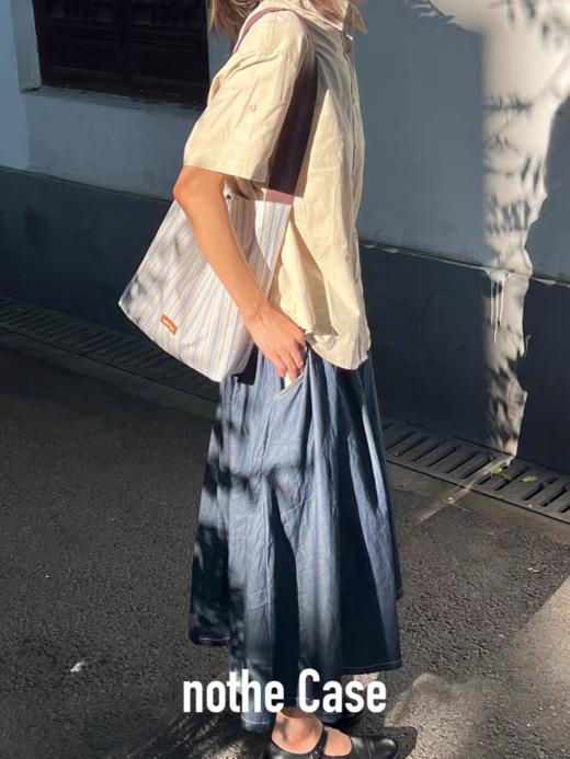 nothe Case布然/LW177/「兰纹」条纹大容量托特水桶包 商品图2