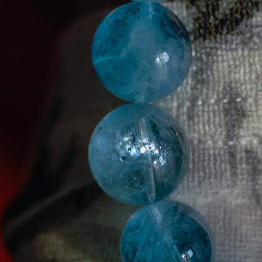 海蓝宝手链 |  6-12mm 三圈长串/单圈手串 水晶 月下世界「下单请备注手围、下单后72小时内发货」 商品图2