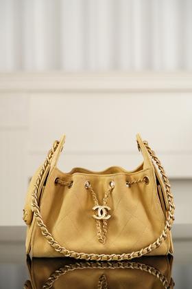 香奈儿26c系列25bag mini麂皮 杏色