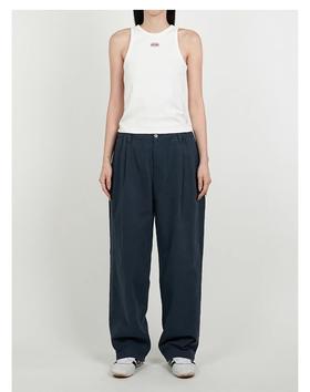 spelledi*t捏褶松紧腰阔腿裤