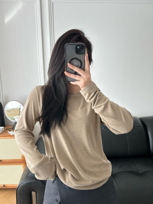 点此购买 拉夫劳伦春秋季女士小马圆领老钱磨毛打底衫 yw 341714 商品图4