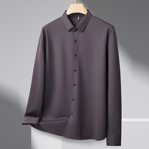 【DDS】大依优型大码男装春季无痕长袖衬衫商务休闲长袖T恤320斤可穿 商品图2