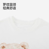 英氏儿童衣服女童夏季百搭短袖圆领T恤纯棉白色卡通休闲套头衫 商品缩略图2