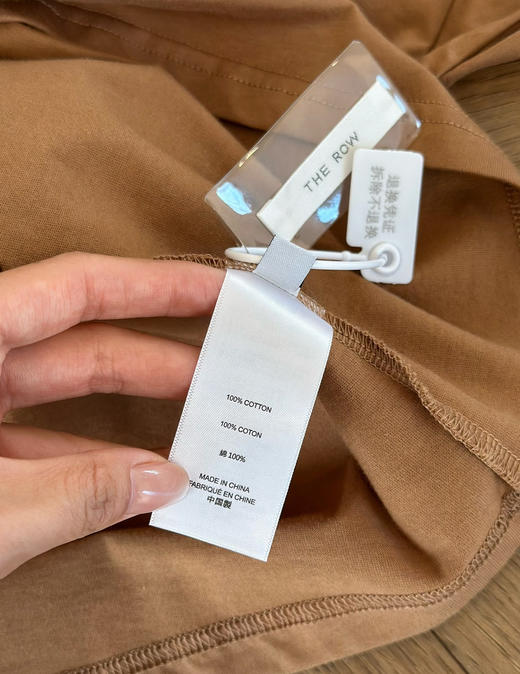 宽松The Ro*w后拼缝长袖打底t恤 商品图10