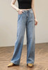 爆款3-7天发货！2026年早春新款高腰显瘦窄版直筒阔腿牛仔裤 68211 商品缩略图3