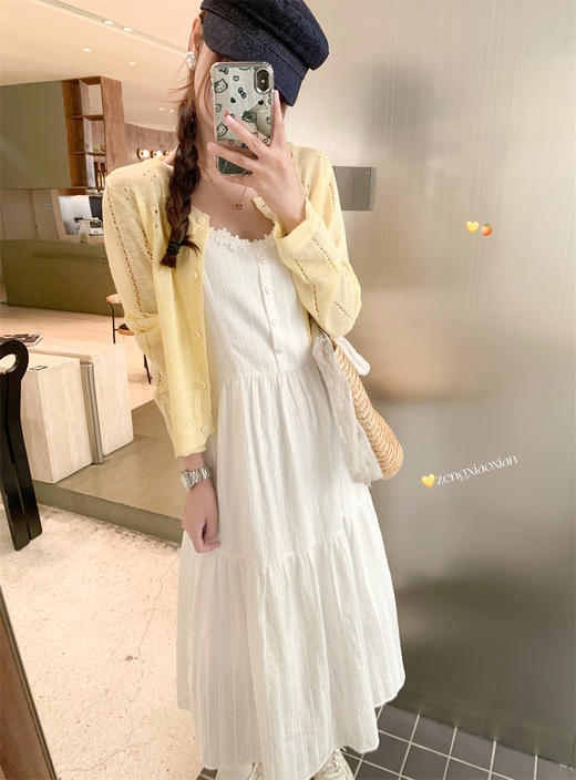 <曾小咸推荐>韩系百搭镂空防晒短款针织开衫 商品图13