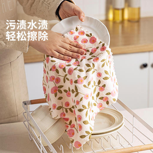 摩登主妇抹布吸水厨房专用洗碗布加厚不易掉毛家用清洁擦桌百洁布 商品图1
