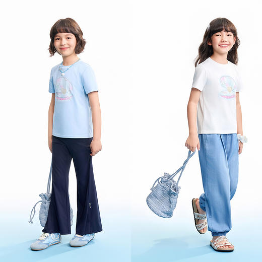 【实体店同款】女童短袖针织衫夏季新款安奈儿童装AG621226 商品图3