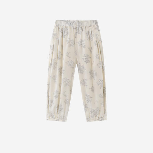 【商场同款】英氏儿童裤子女童夏季栀子花纯棉长裤百搭休闲外裤 商品图4