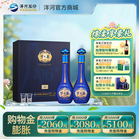 洋河 梦之蓝M6+礼盒 45度550mL 双支装