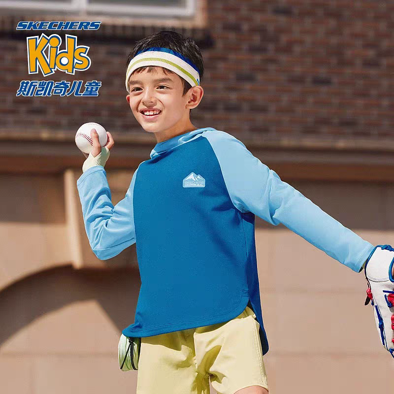 斯凯奇99.9元 吸湿速干连帽卫衣  (线上线下同时在售不保证有货，活动款不退不换介意勿拍) 645834-TY